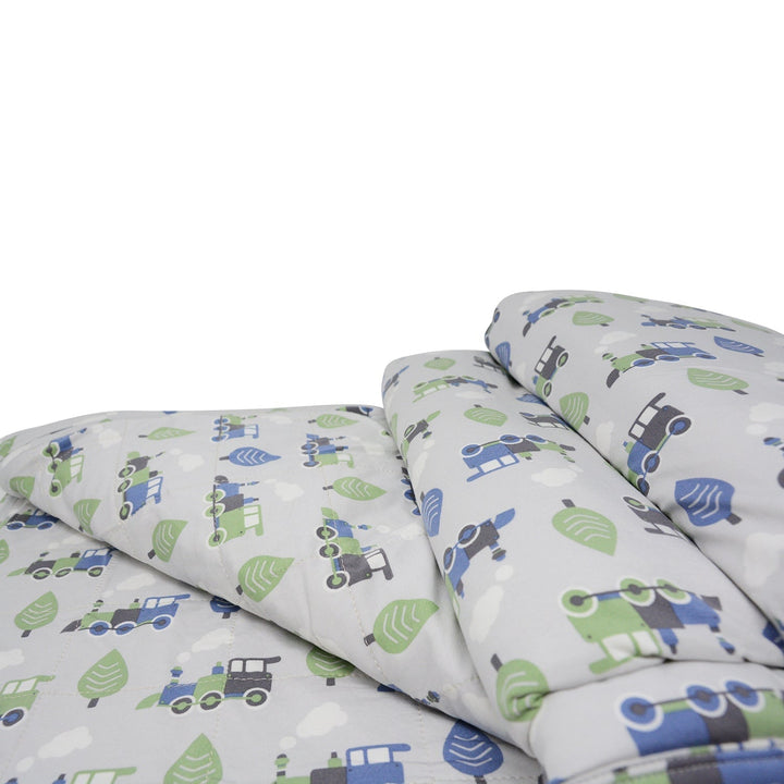 Quilted Blanket - Trains