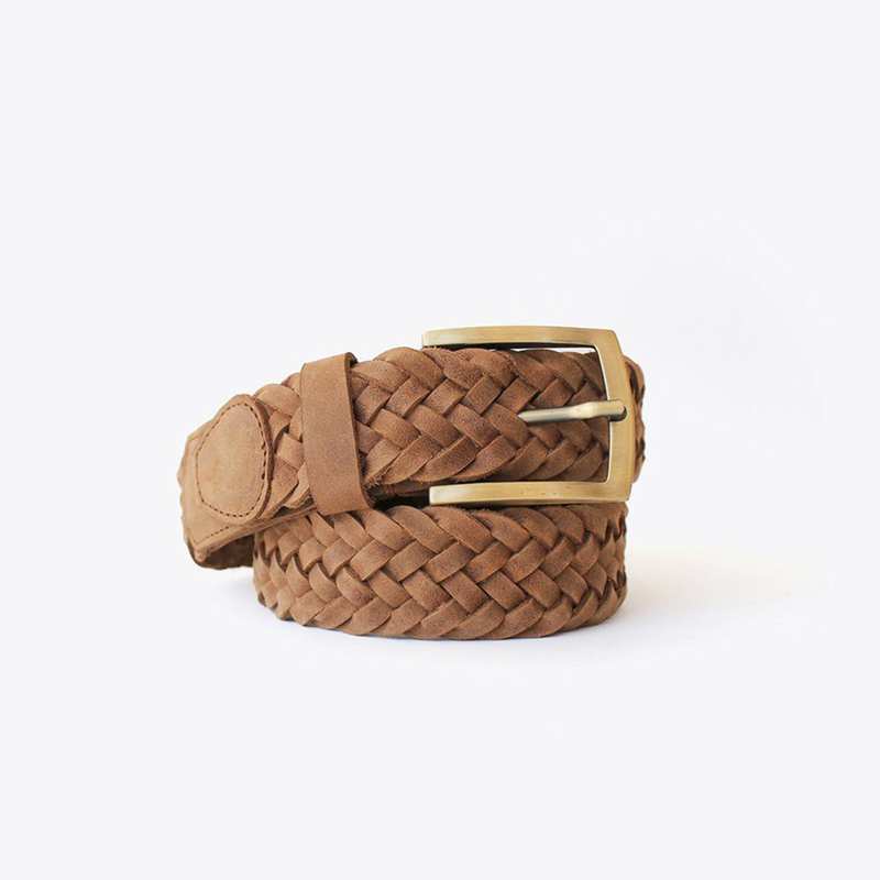 Teyo Woven Belt - Brown