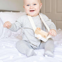 Kimono Sweater Romper - Grey