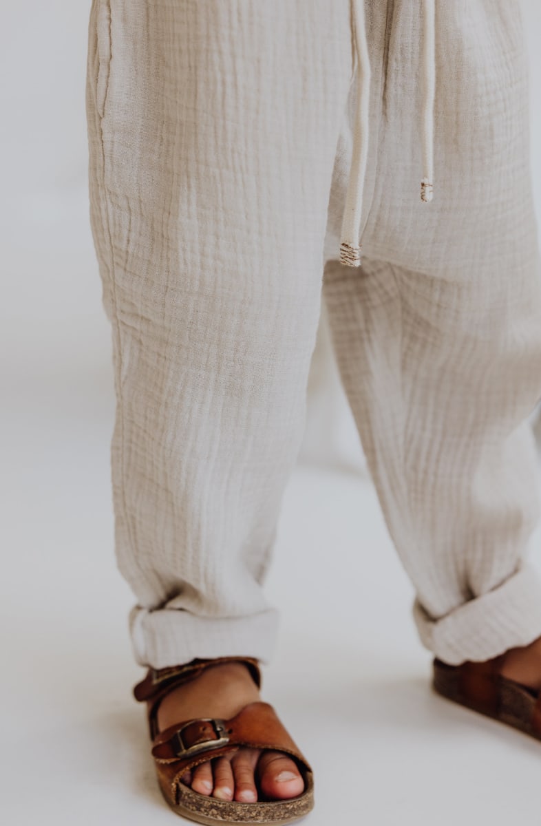 Gauze Pants - Stone