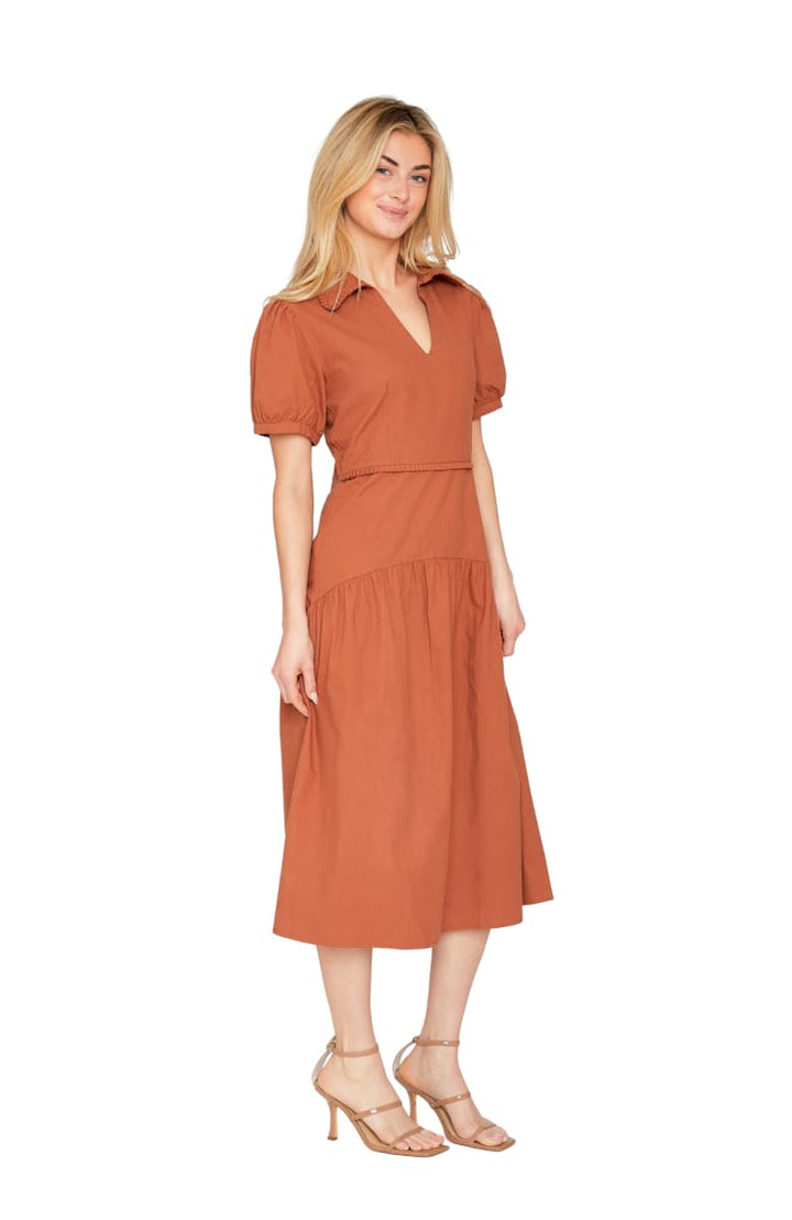 Annie Dress - Auburn Brown