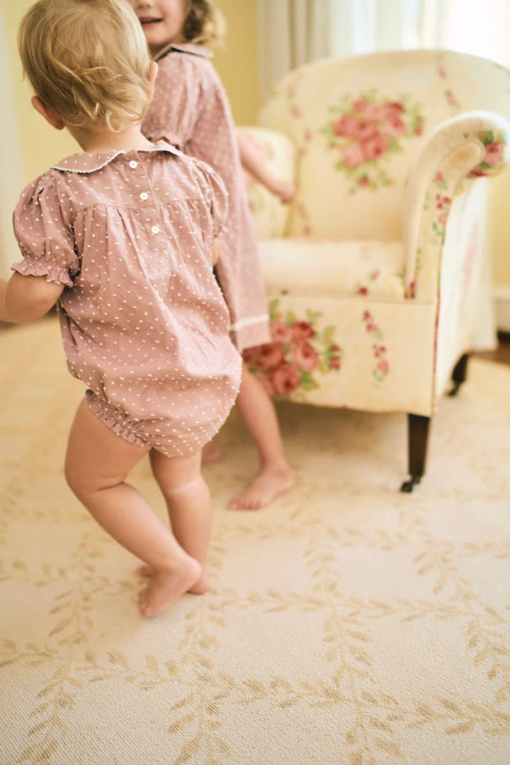 Emmy Bubble - Rose Swiss Dot