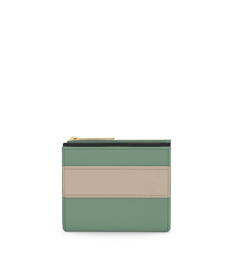 Mezzo Small Wallet - Sage/Ecru
