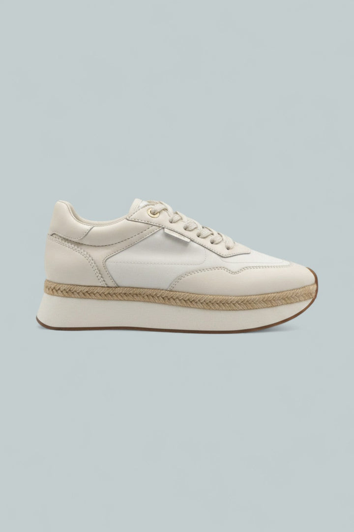 Ivone Platform Sneakers - White Leather