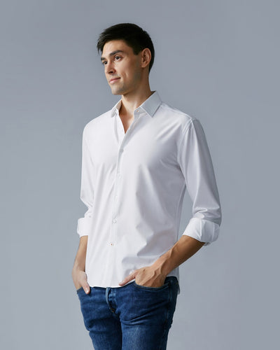 Performance Dress Shirt Trim Fit - Bright White