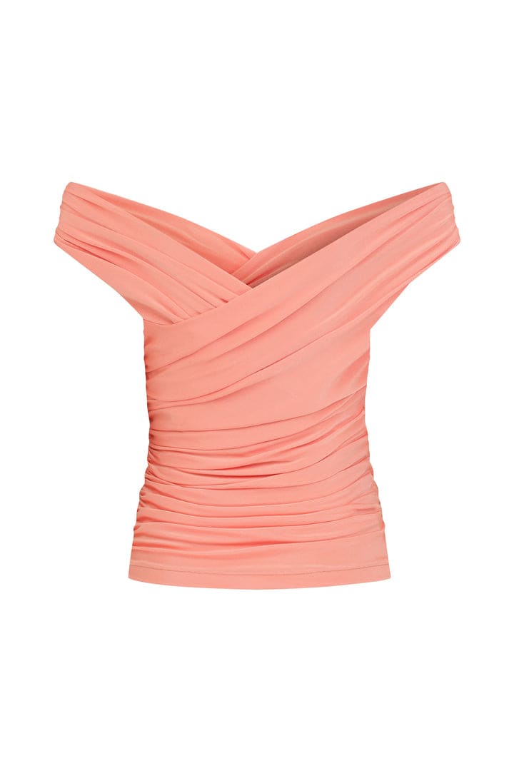 Cheri Jersey Blouse - Tangerine