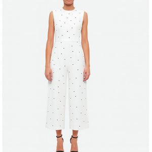 Embellished Sophie Jumpsuit - White