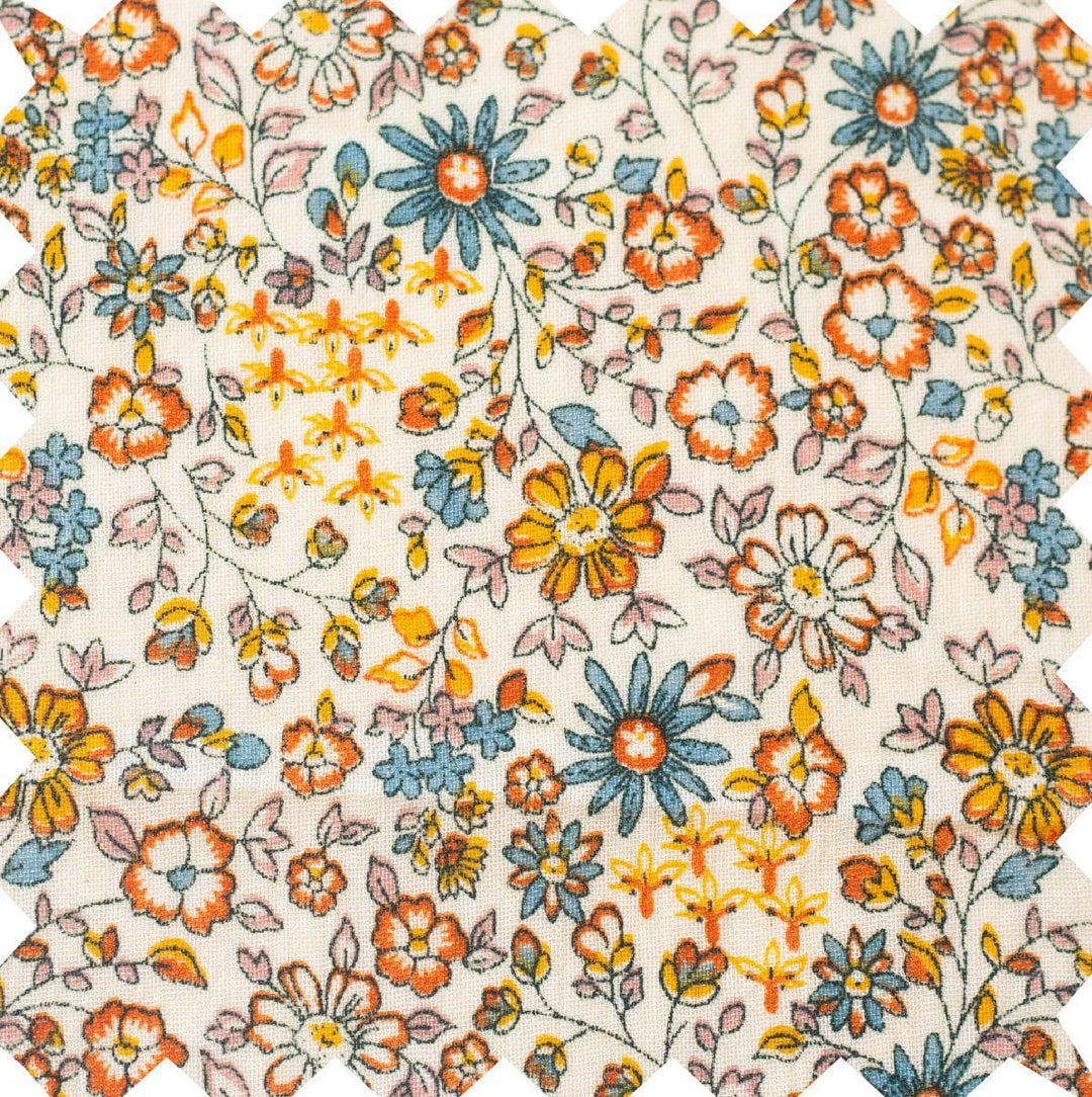 Girls' Short Puff Sleeve Dress - Cottonfield Floral