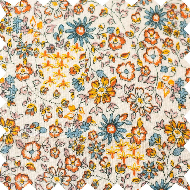 Girls' Short Puff Sleeve Dress - Cottonfield Floral