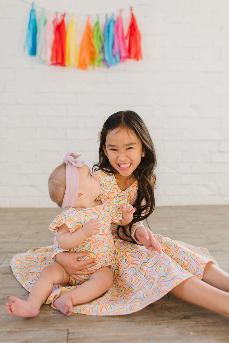 Gwendolyn Dress - Primary Rainbow
