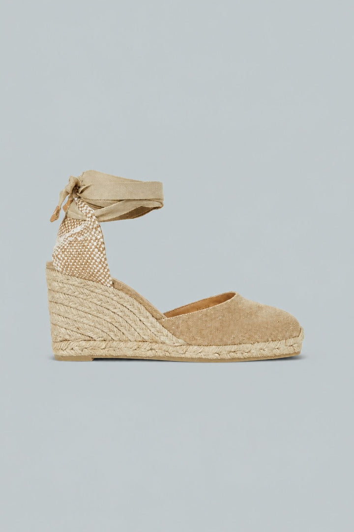 Castaner Carina Espadrille Wedge Sandals - Ivory