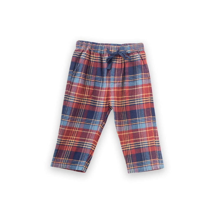 Baby Pants - Rust Plaid