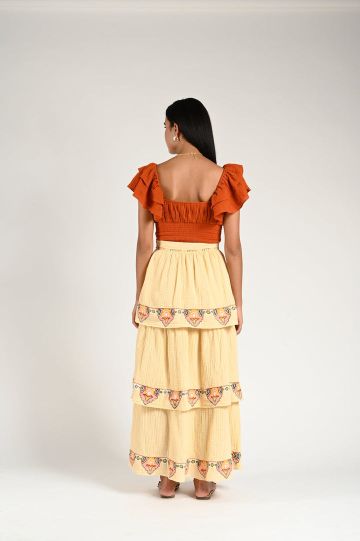 Daisy Blouse - Terracotta