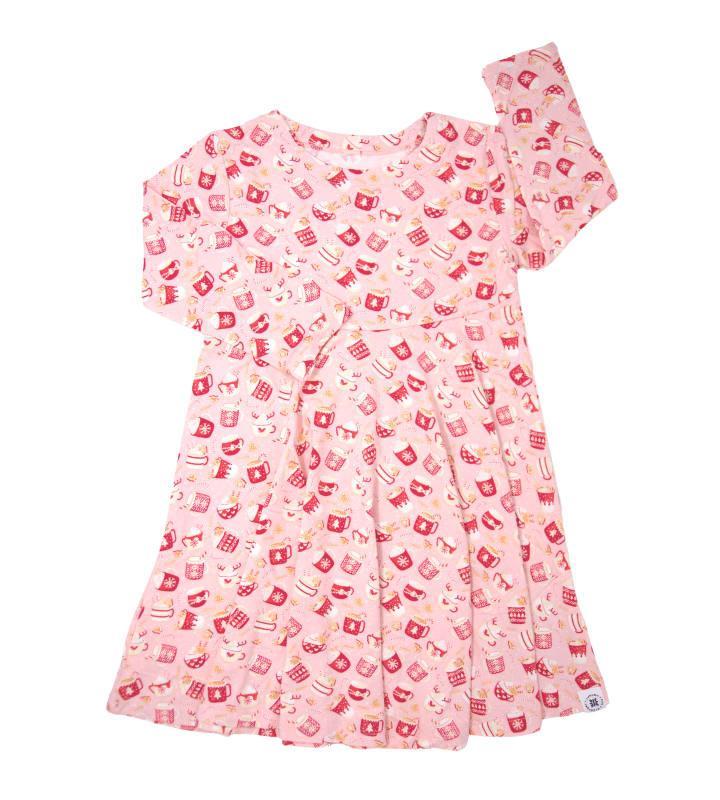 Swirly Girl Dress - Cocoa & Cider