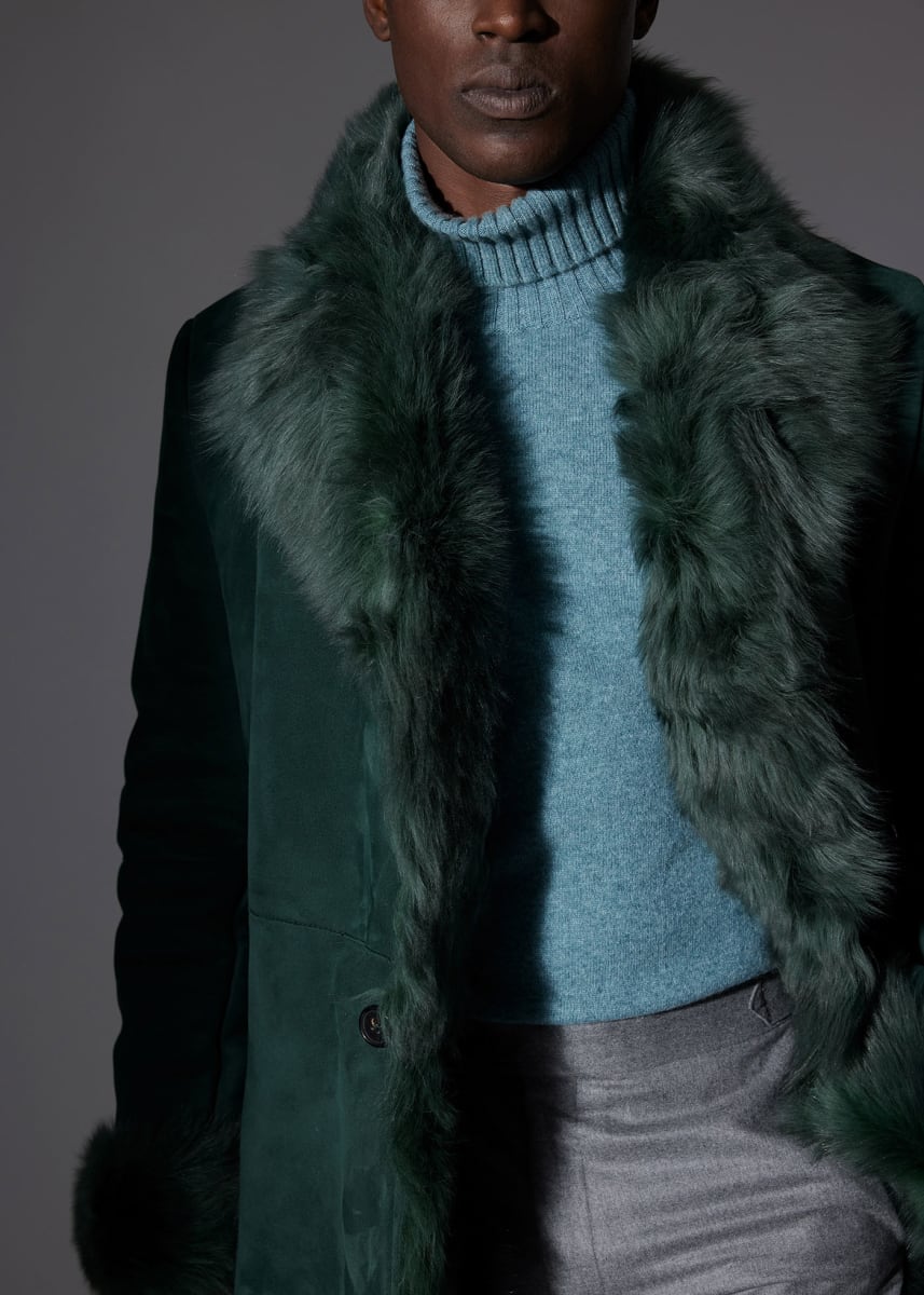 Phineas Cole Cashmere Turtleneck - Green