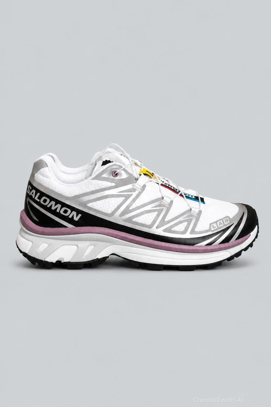 XT-6 - Blanc/Gris/Rose - US W 8/ US M 7 - Sneaker