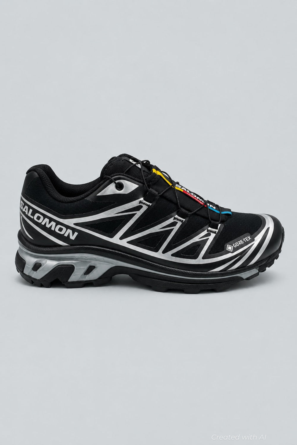 Xt-6 Gortex Black Silver Unisex Hiking - Black - US 9W / US 8M - Sneaker