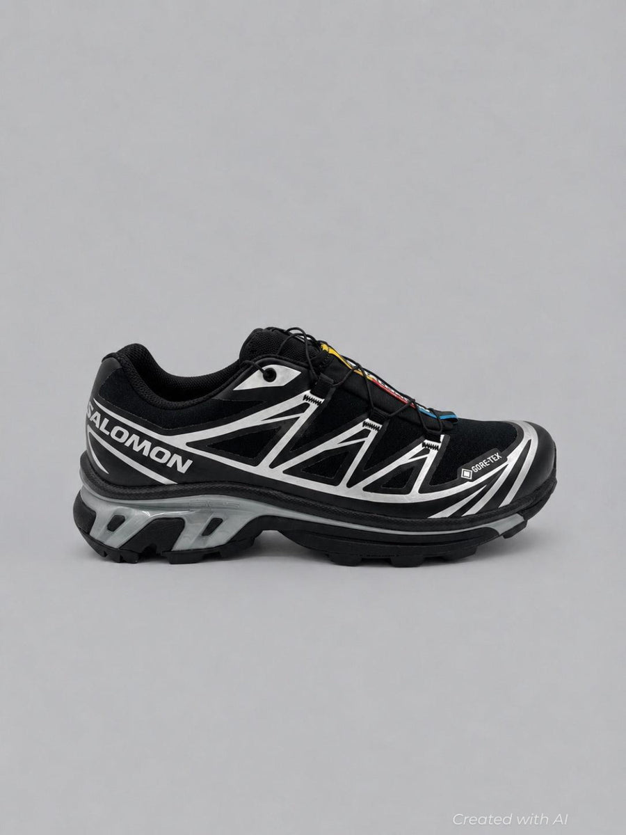 Xt-6 Gortex Black Silver Unisex Hiking - Black/Silver - US W 9 / US M 8 - Sneaker