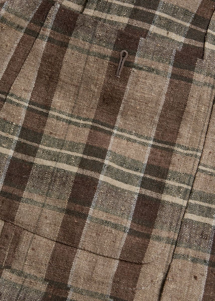 Phineas Cole Large Plaid Jacket - Mink/Brown