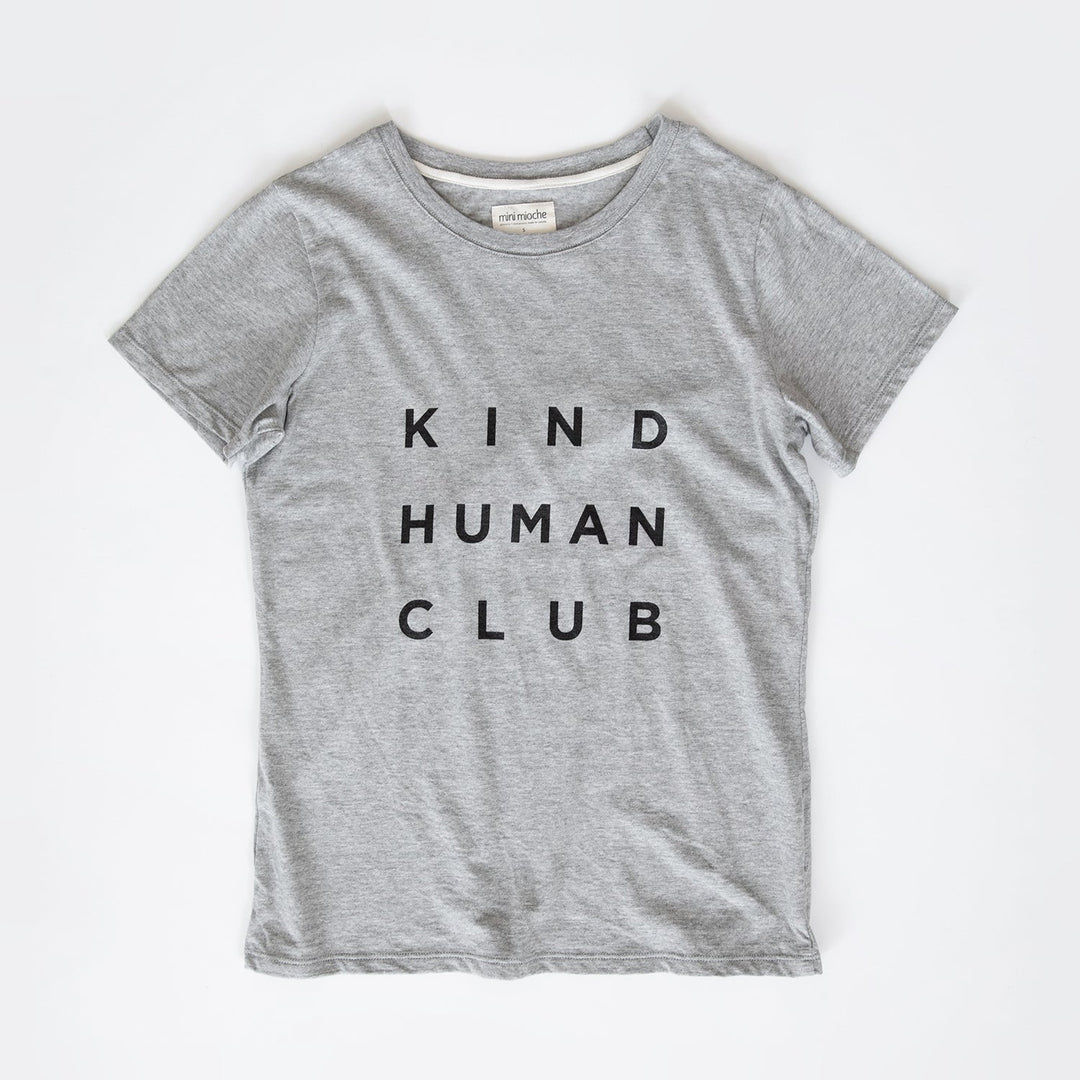 Kind Human Club Women's Short Sleeve Tee - Heather Grey