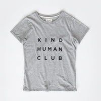 Kind Human Club Women's Short Sleeve Tee - Heather Grey