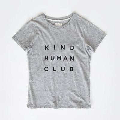 Kind Human Club Women's Short Sleeve Tee - Heather Grey