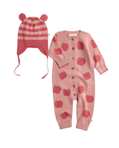 Archie and Attie Knit Set - Rosy
