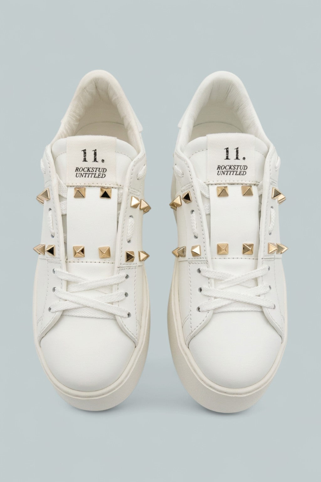 Garavani Rockstud Untitled Low Top Platform Sneakers - White