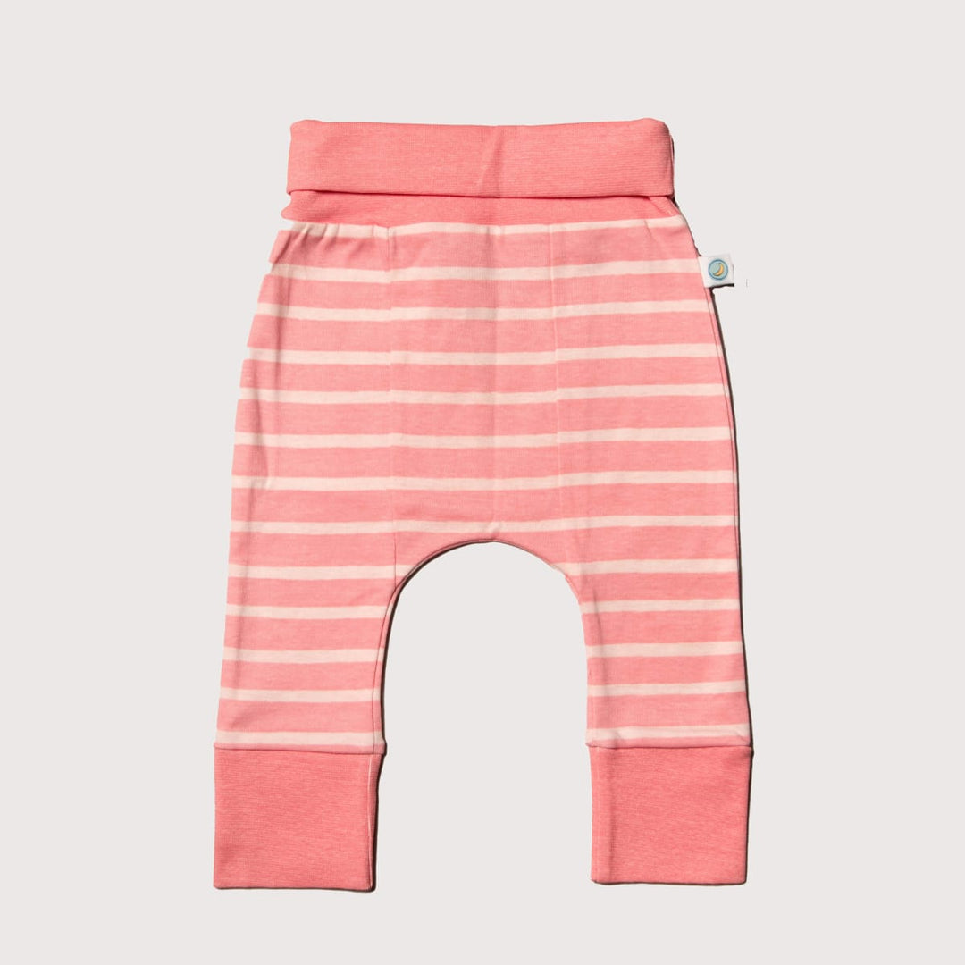 Grow With Me Harem Pants  Peony Stripe - Pink