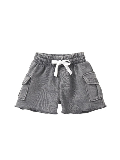 Raw Edge Cargo Short - Charcoal