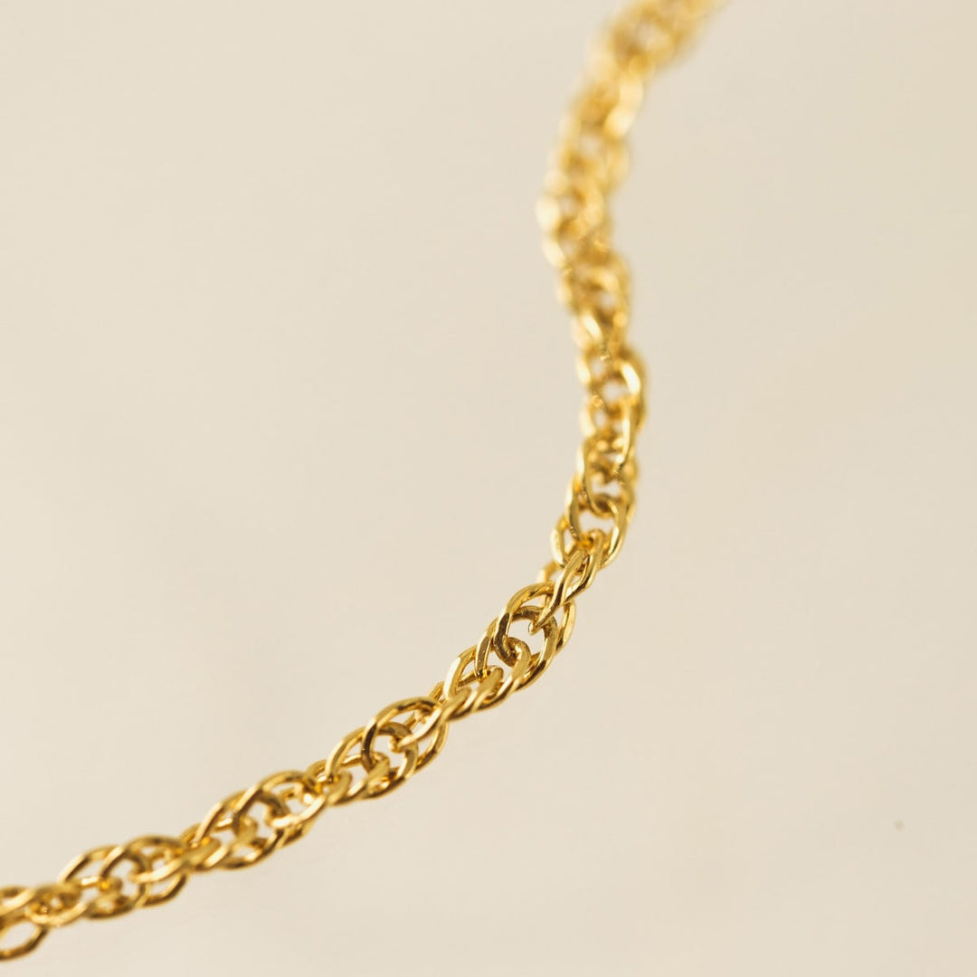 Singapore Chain Gold-Filled Bracelet