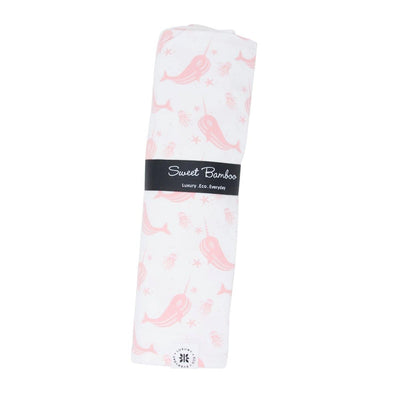 Swaddle - Narwhal Pink