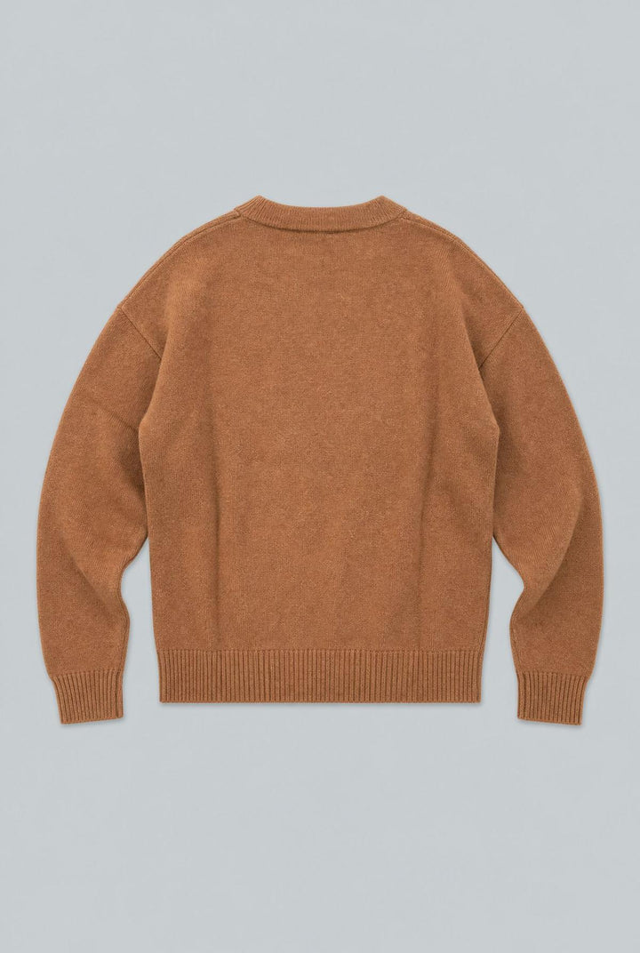 Crew Neck Sweater - Camel