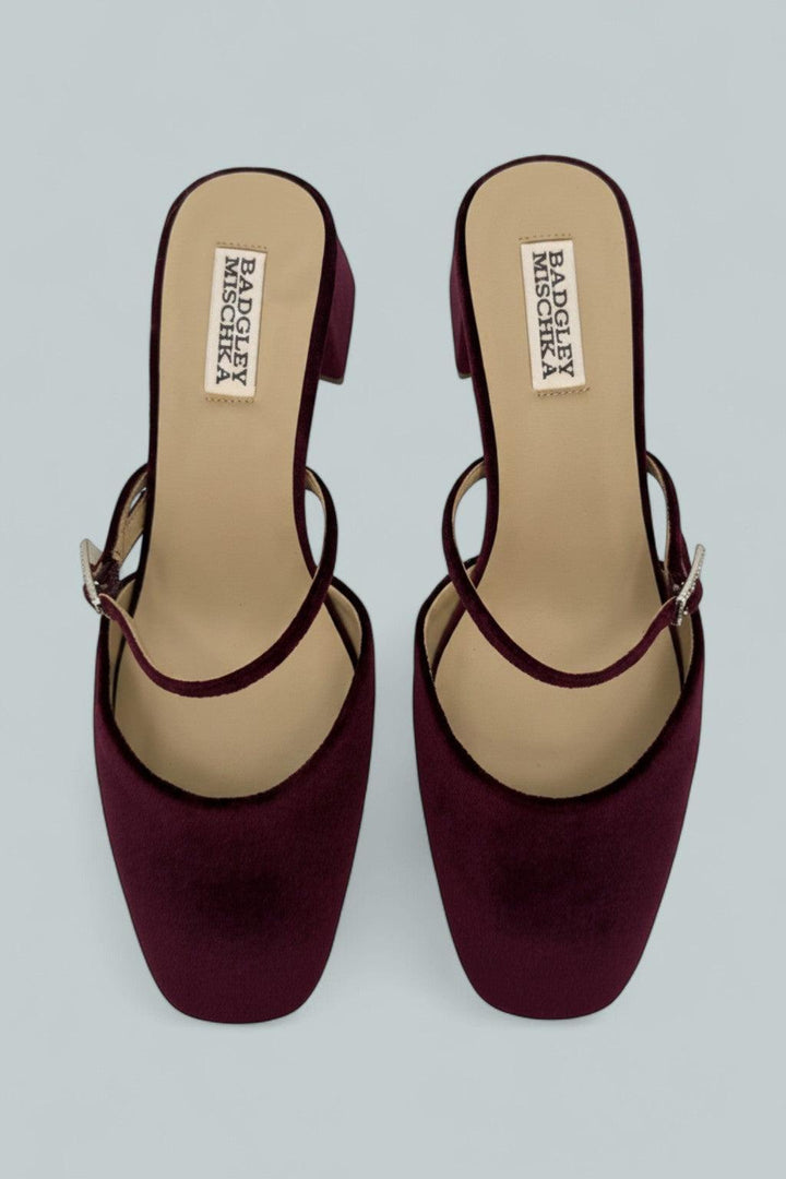 Valarie Pumps - Wine Velvet
