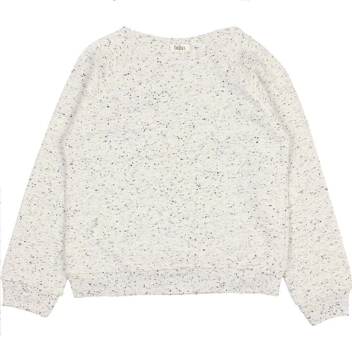 Speckled Jersey Sweatshirt - Light Gray