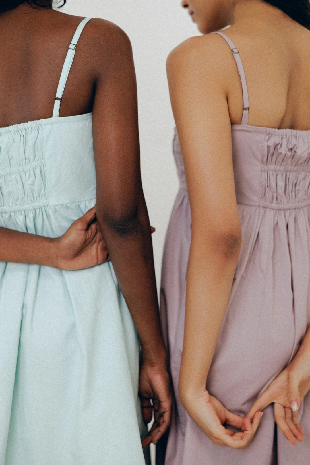 Ruched Strappy Dress - Sage Mint