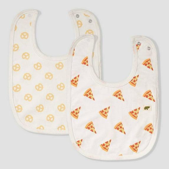 2 Pack Bib Bundle - Pizza / Pretzel
