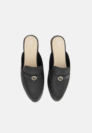 Cairo Mules - Charcoal