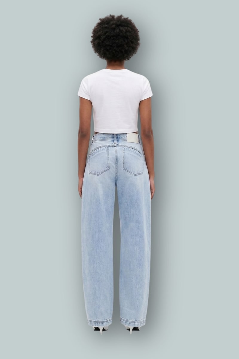 GAP × BÉIS High Rise Barrel Jeans - Medium Wash - Jeans