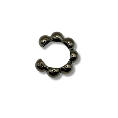 Orbit Bead Ear Cuff - Black