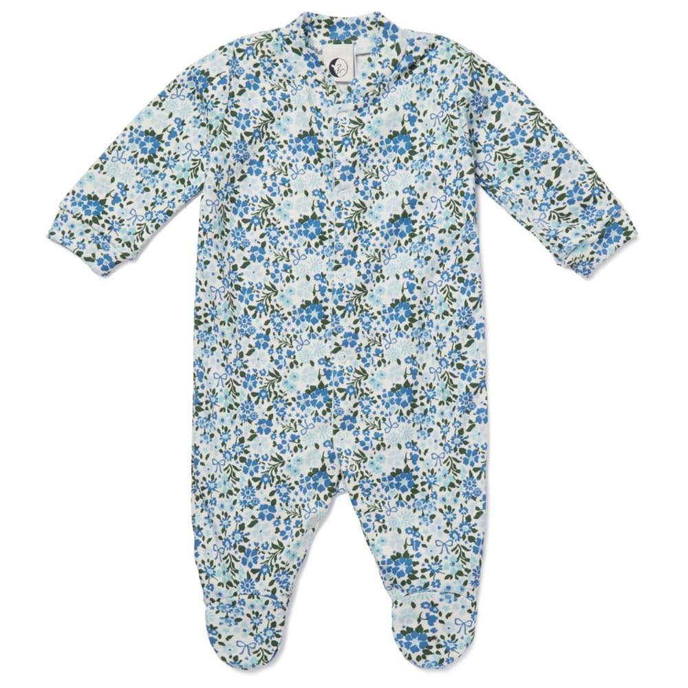 Baby Sleepsuit - Blue Meadow