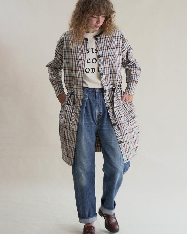 Plaid Anorak Dress - Multi