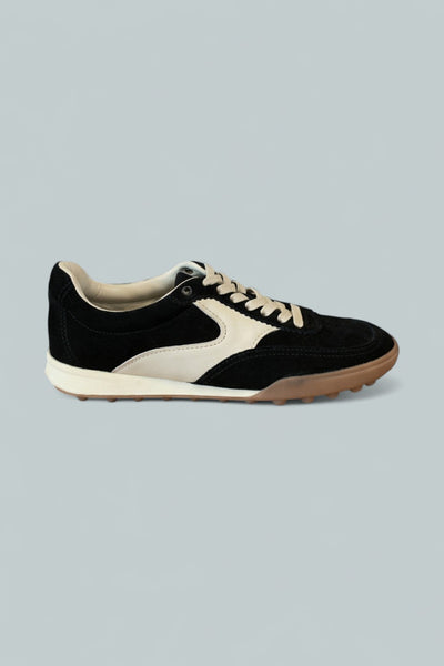 Silverlake Trainer Leather Slip-On - Black