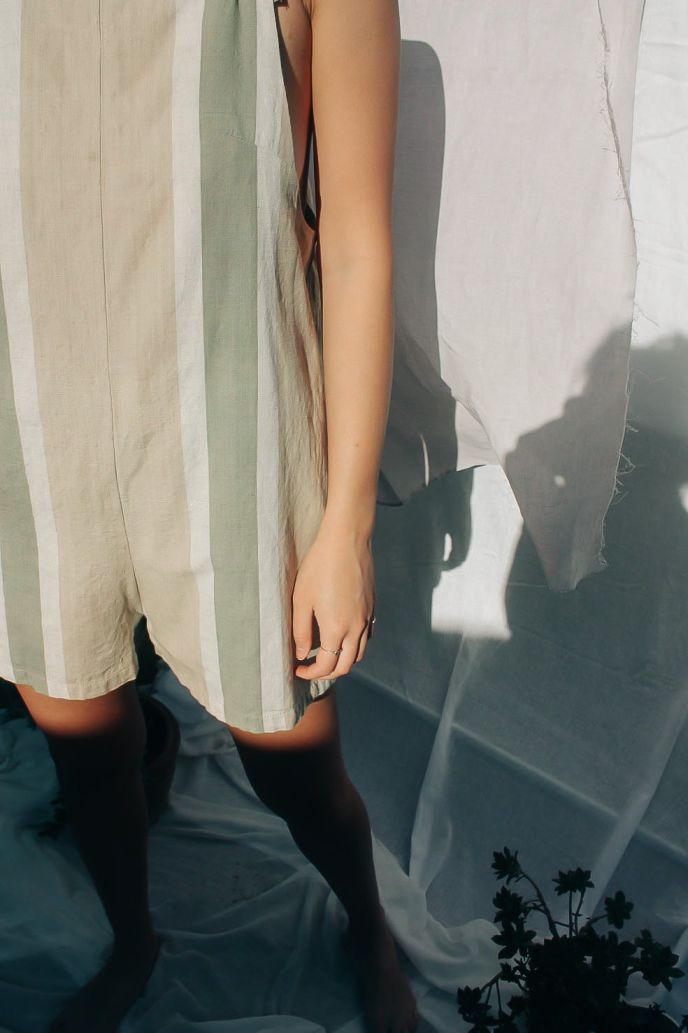 Heida Playsuit - Rhubarb