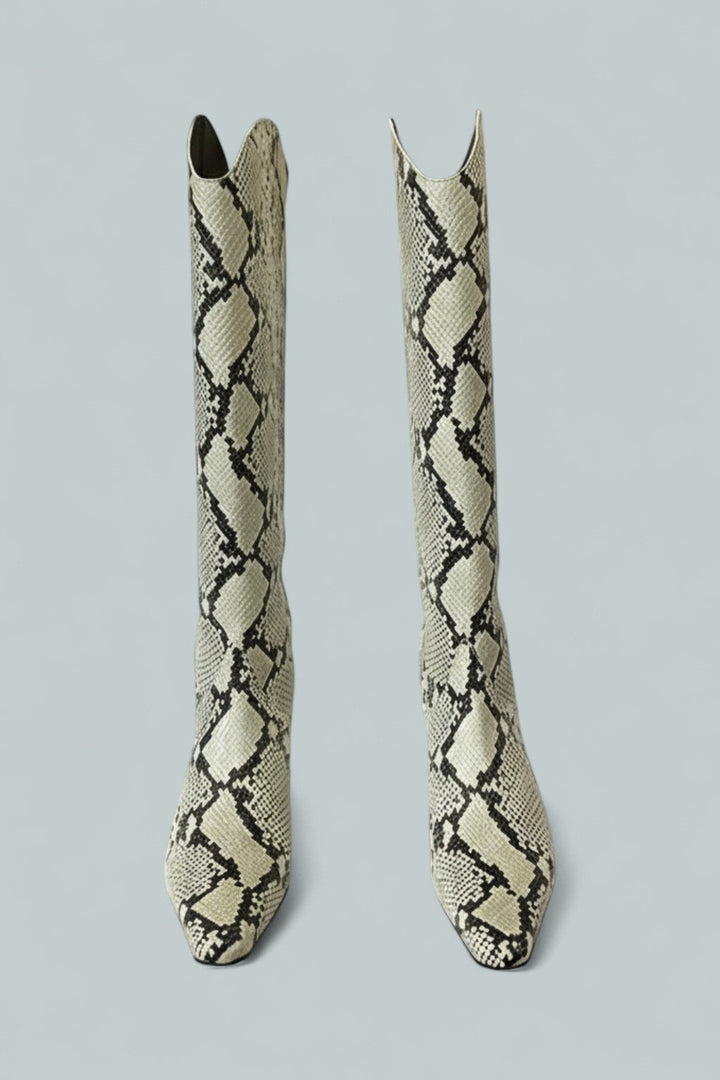 Women's Western Wally Boots - White Snake