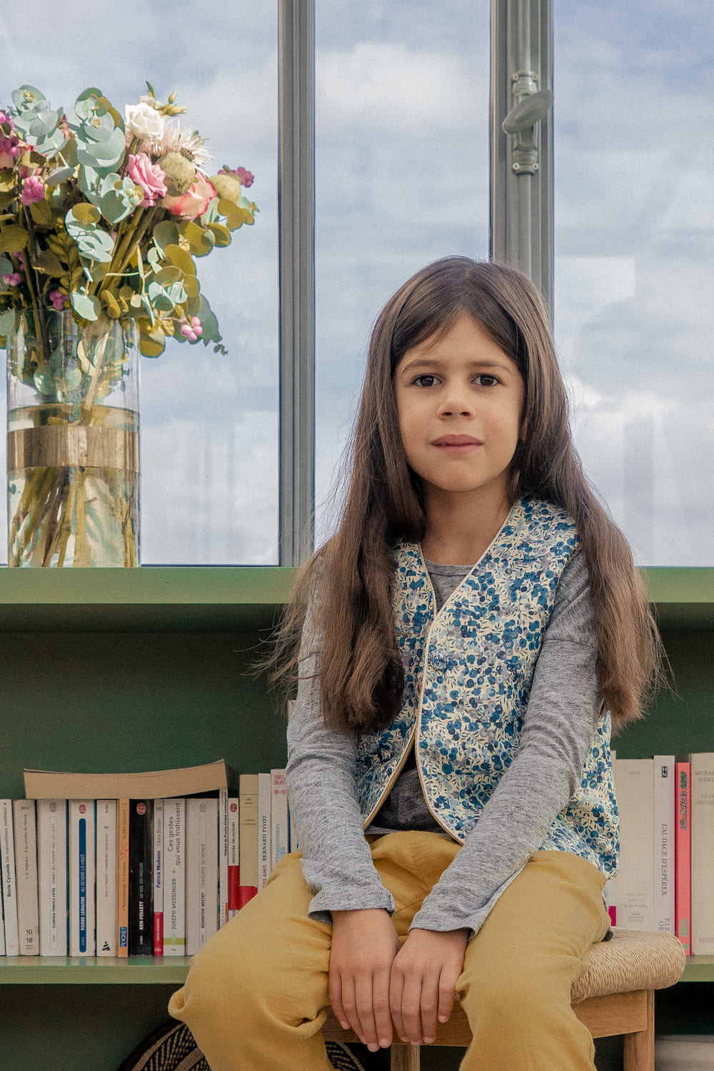 Reversible Kids Vest - Honey Blueberry