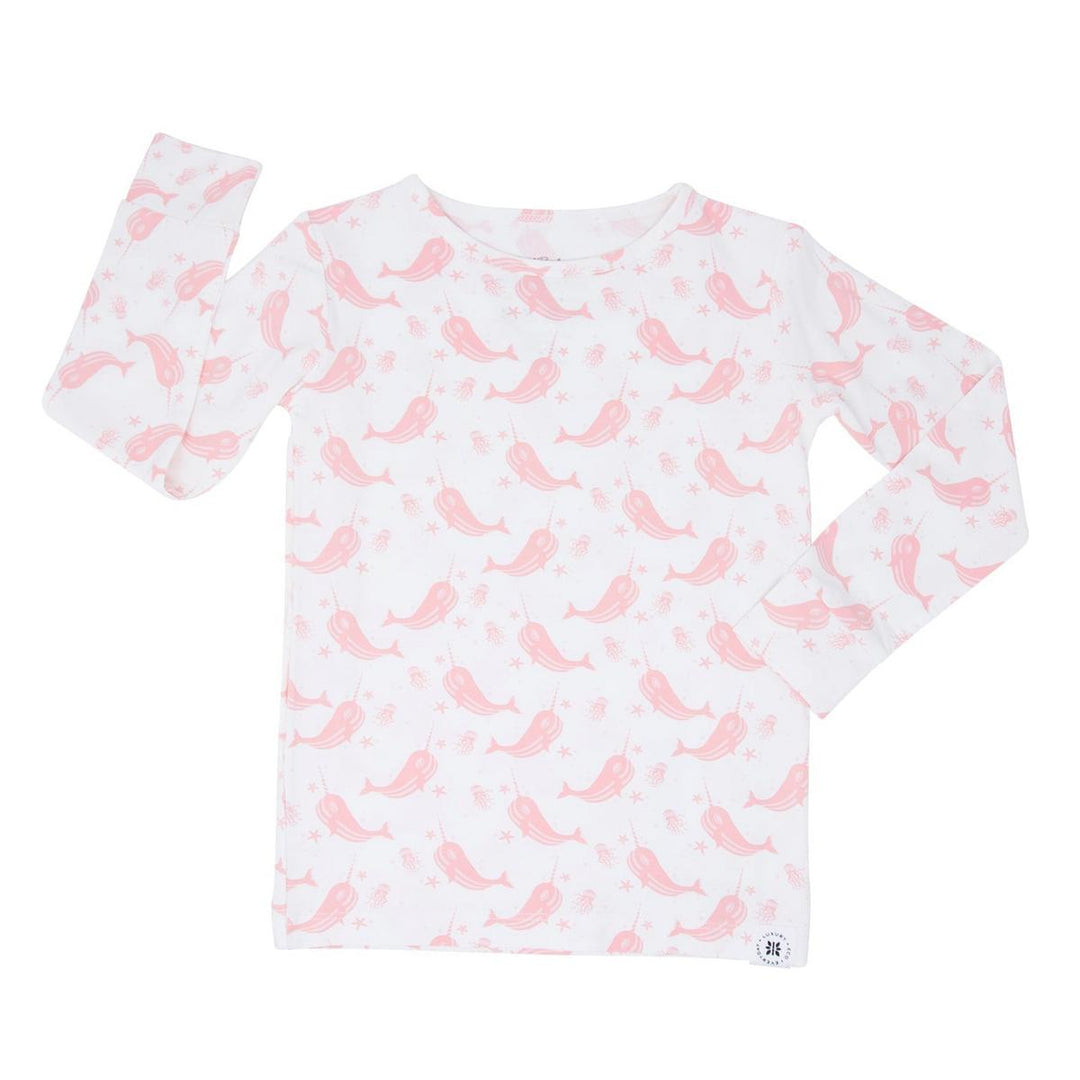 Big Kid Pajama - Narwhal Pink