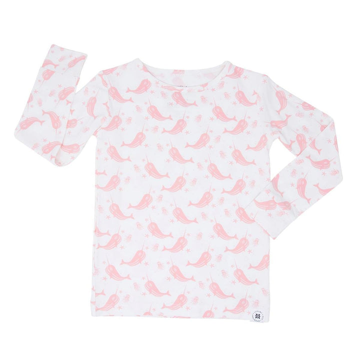 Big Kid Pajama - Narwhal Pink