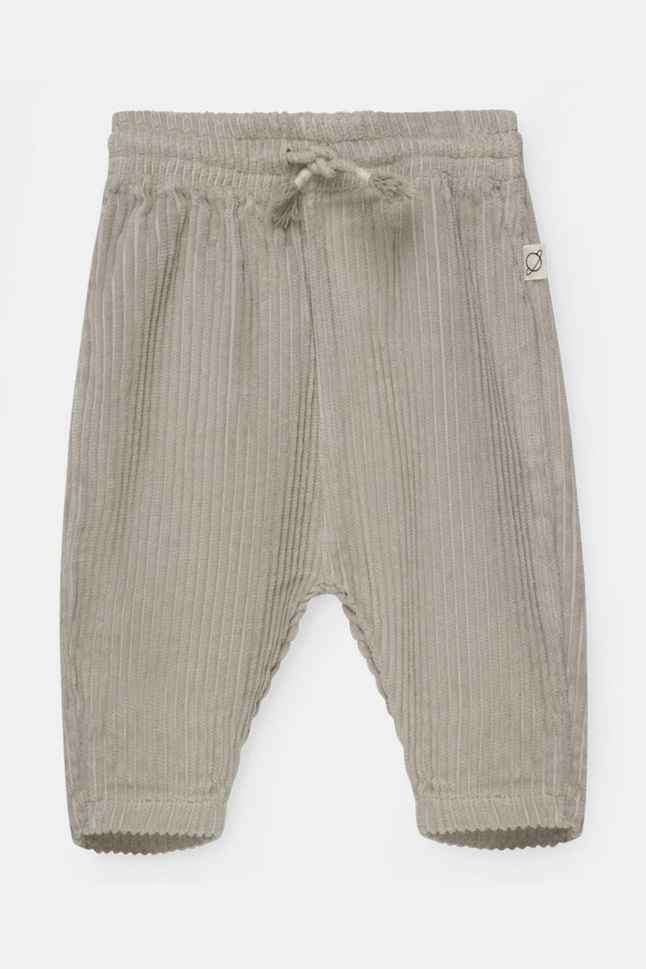 Organic baby corduroy pants - Light grey