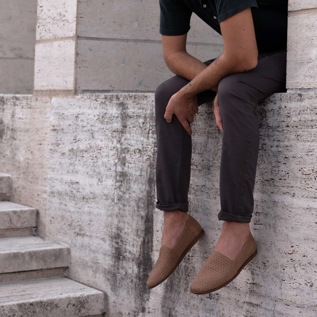 Alejandro Woven Slip On - Tobacco